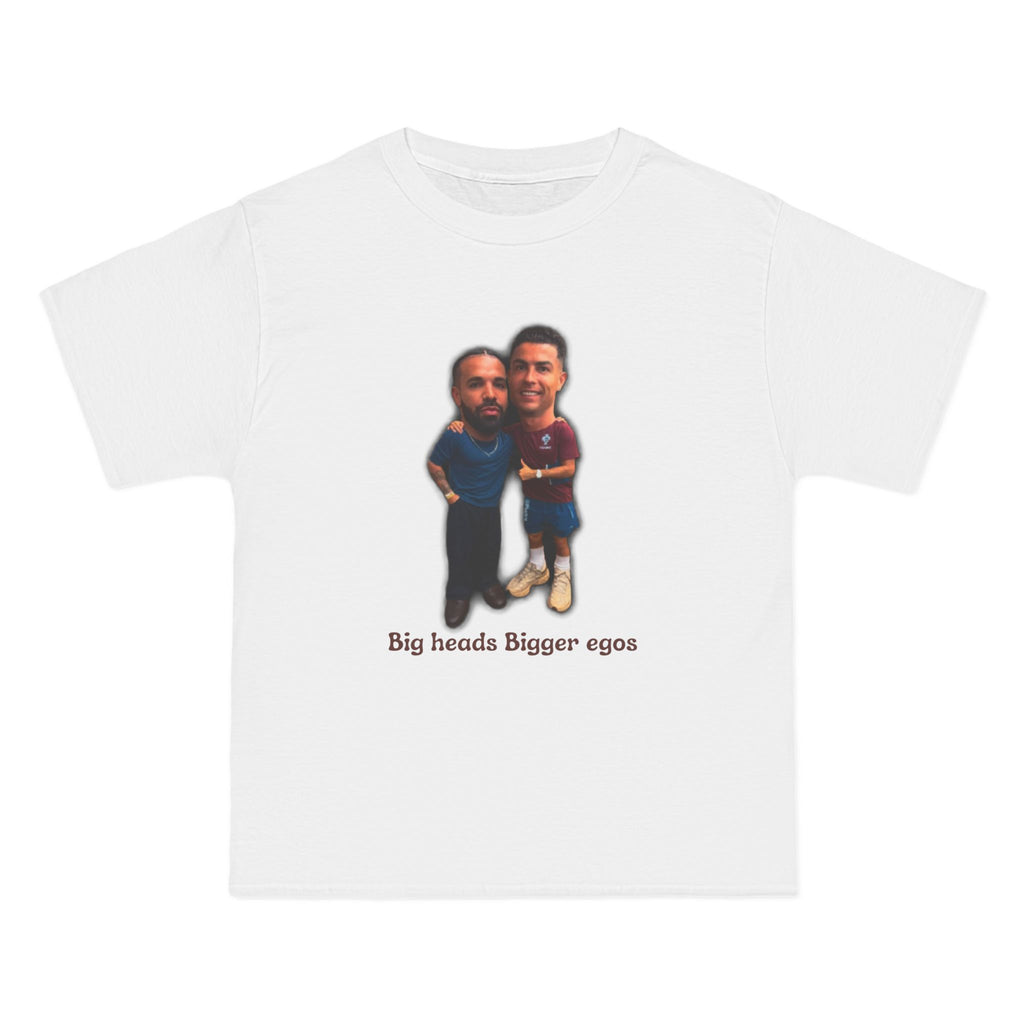 Drake X Cristiano Funny Tee "Big Heads Bigger egos"