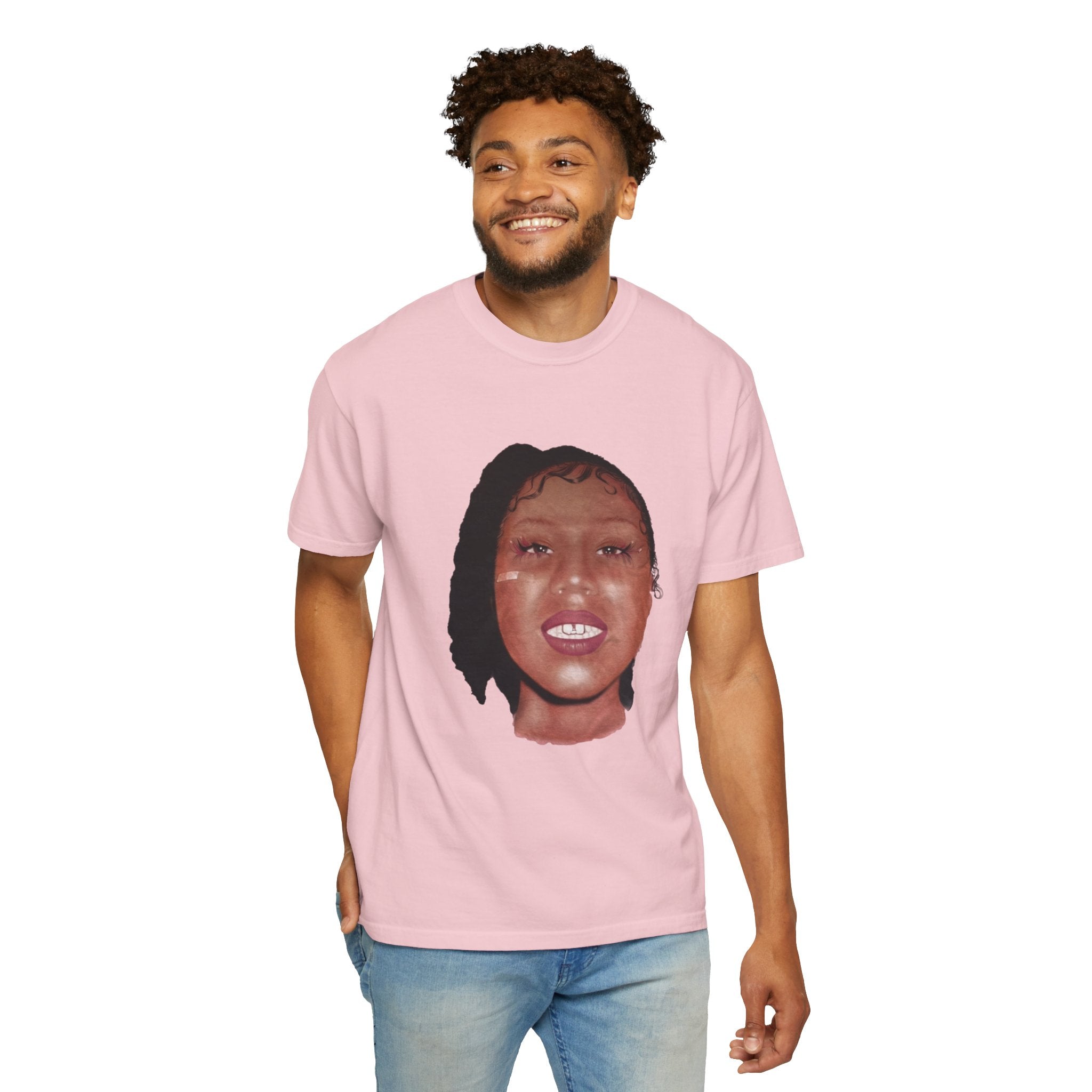Her Loss Face Album Pink T-Shirt