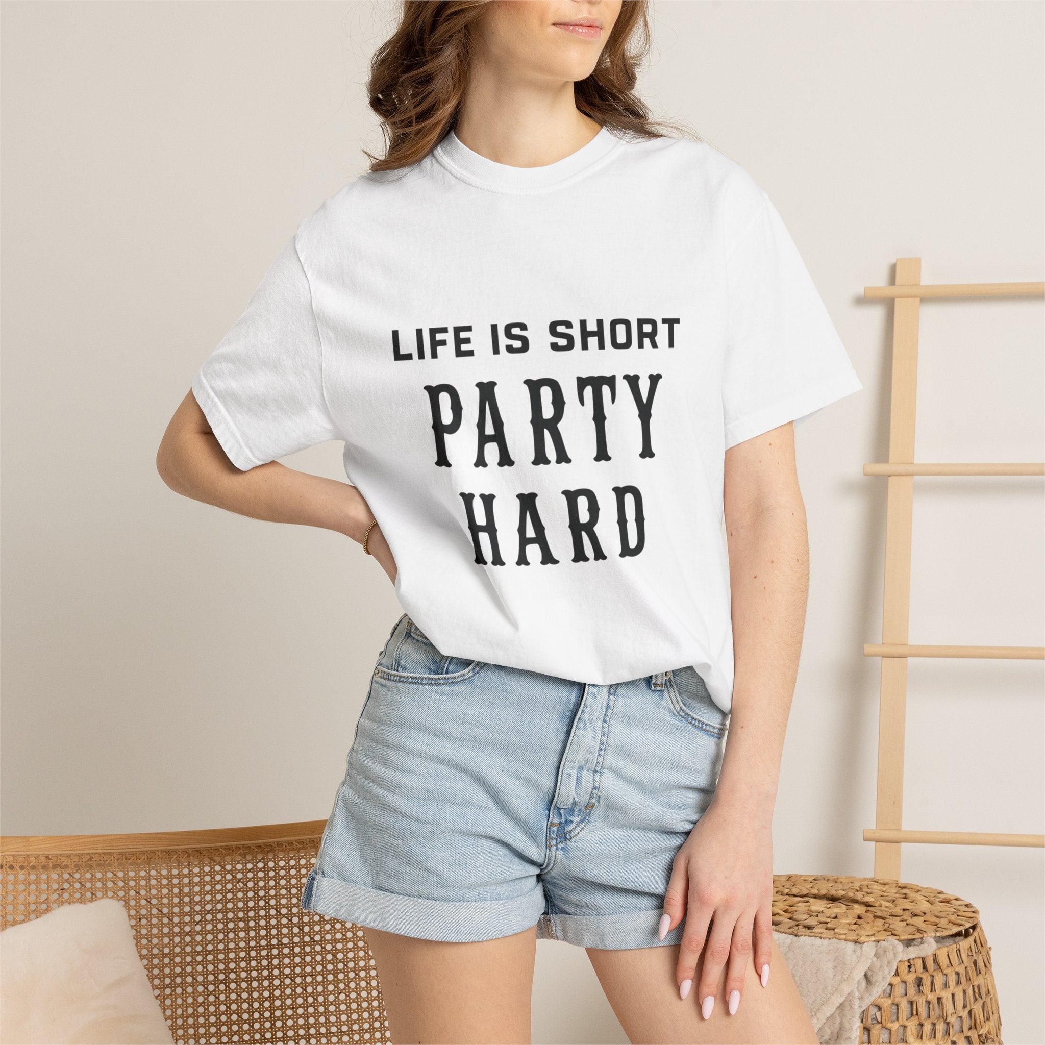 "Life Is Short Party Hard" Graphic Tee