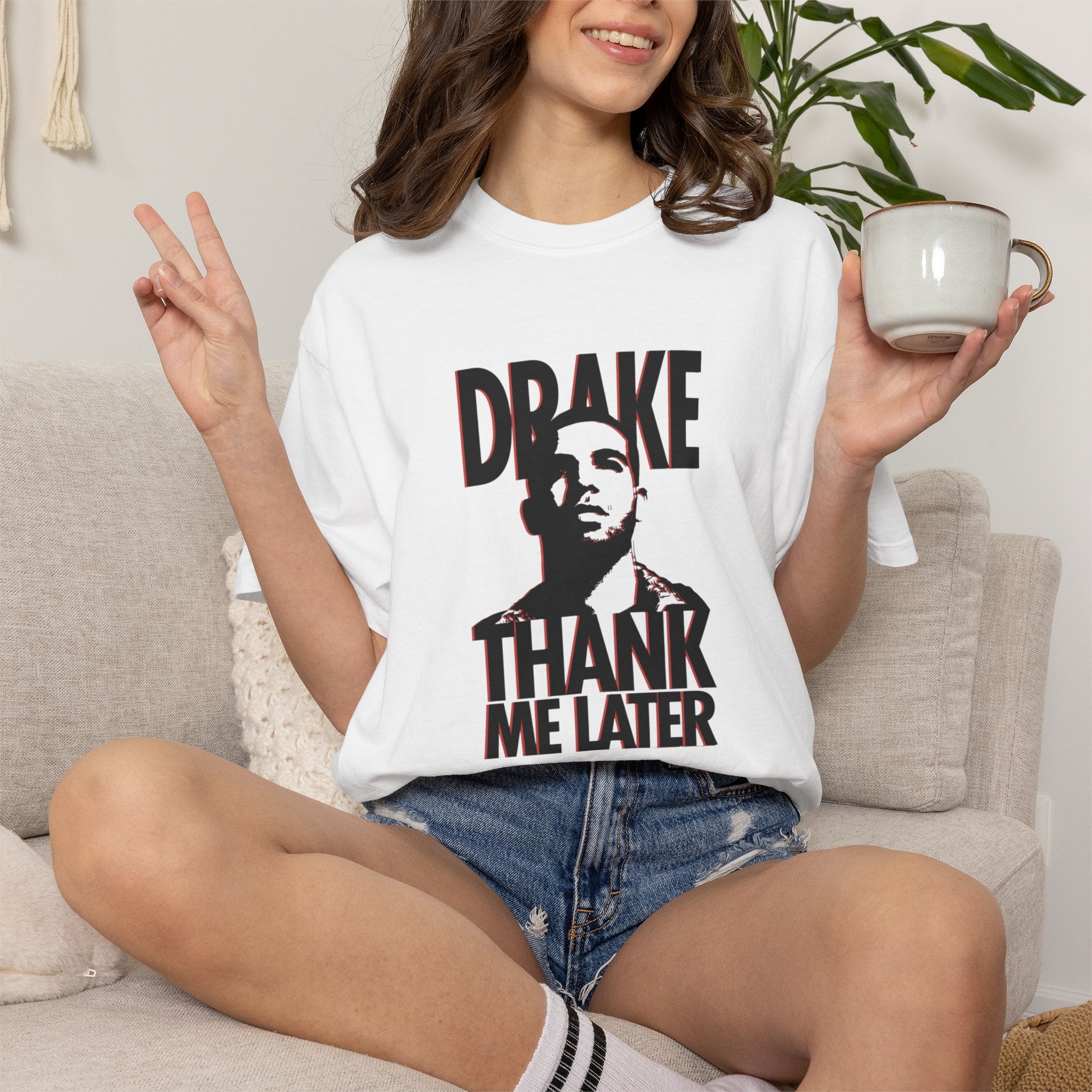Drake Thank Me Later Album Portrait Graphic T-Shirt