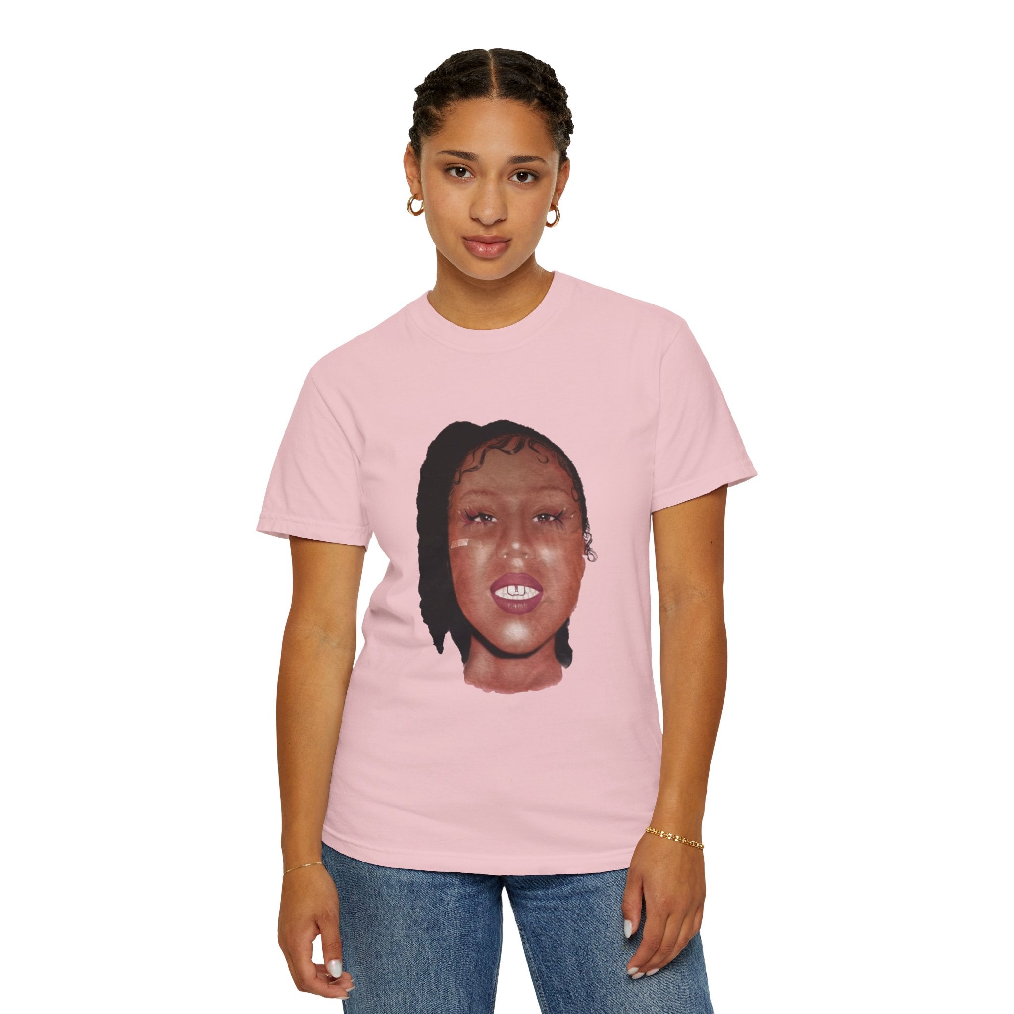 Her Loss Face Album Pink T-Shirt