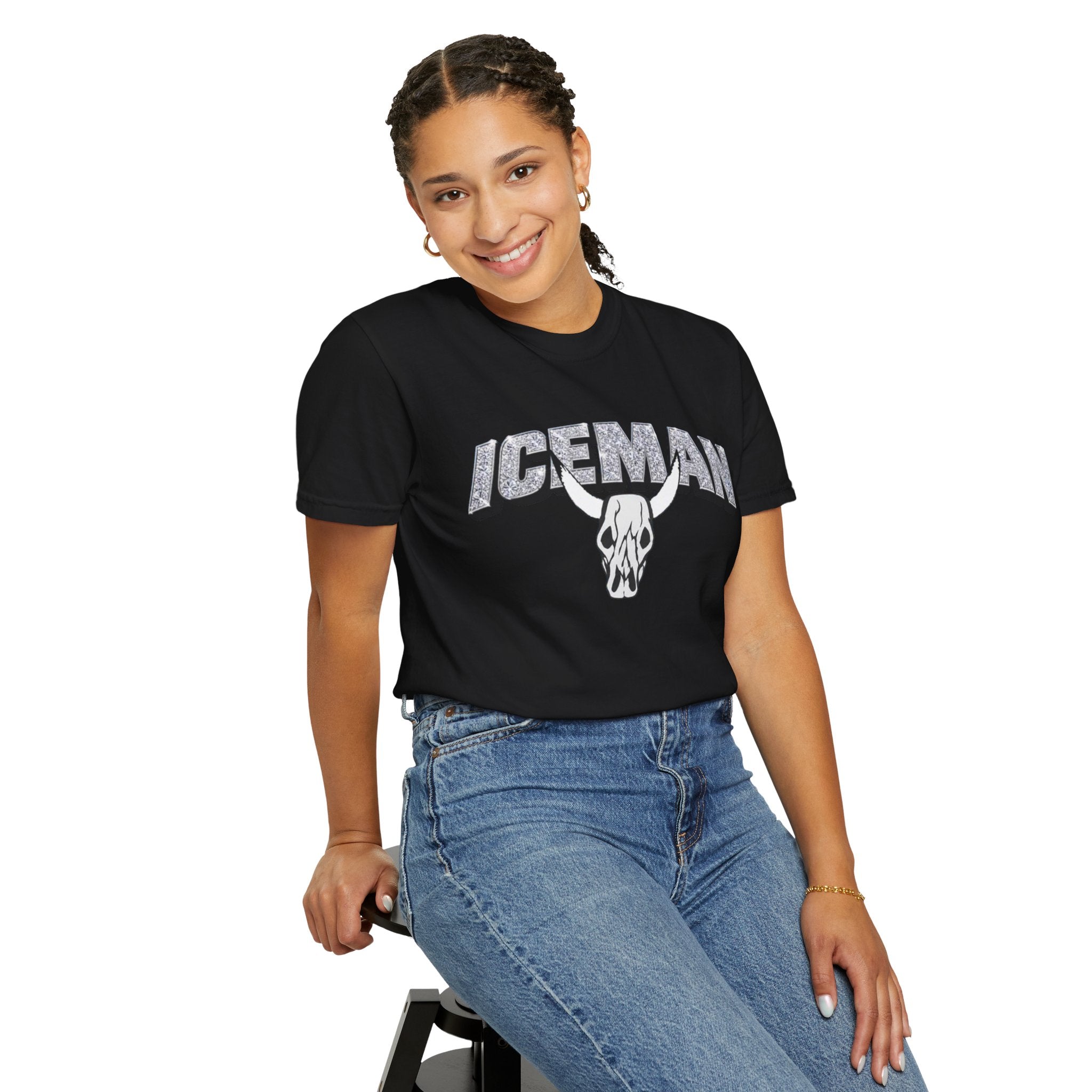Iceman Graphic Skull Logo Vintage Rock Tee