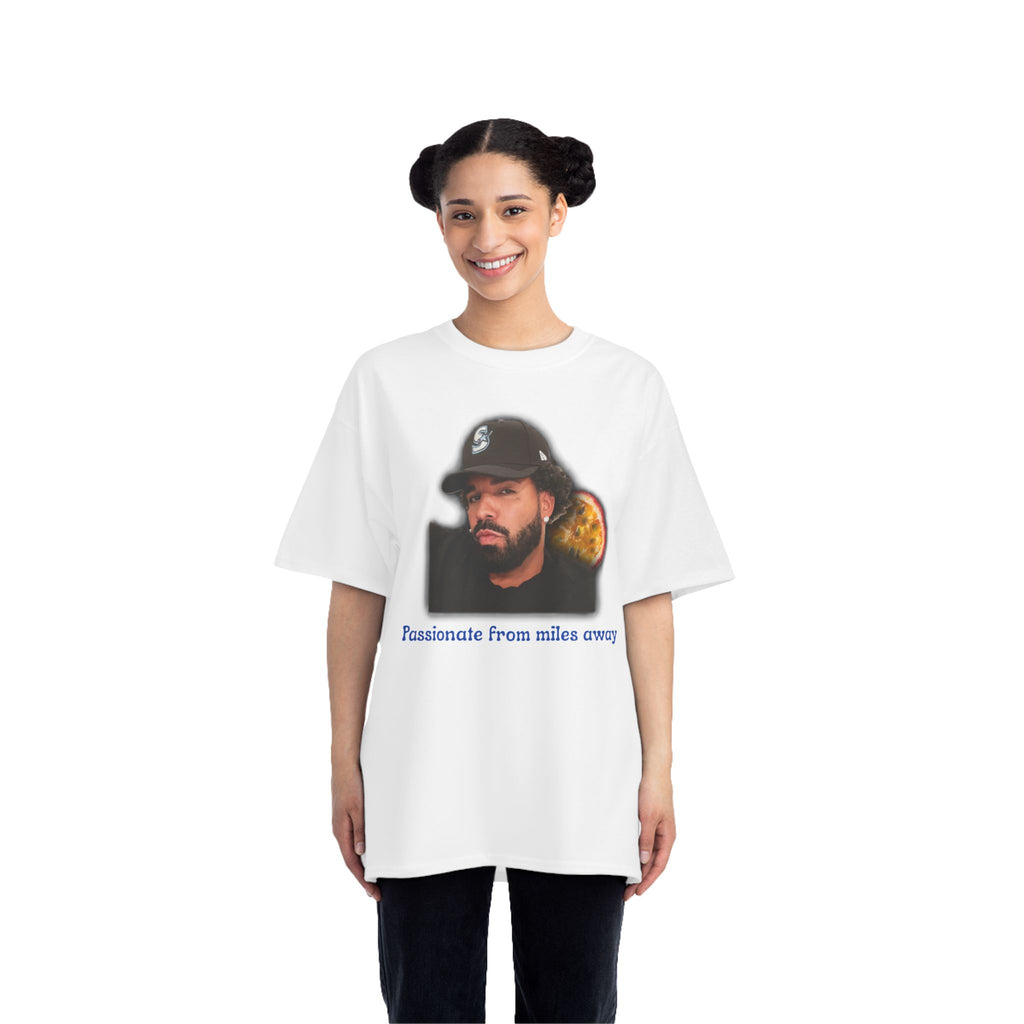 Graphic T-Shirt — 'Passionate from miles away' Portrait Tee