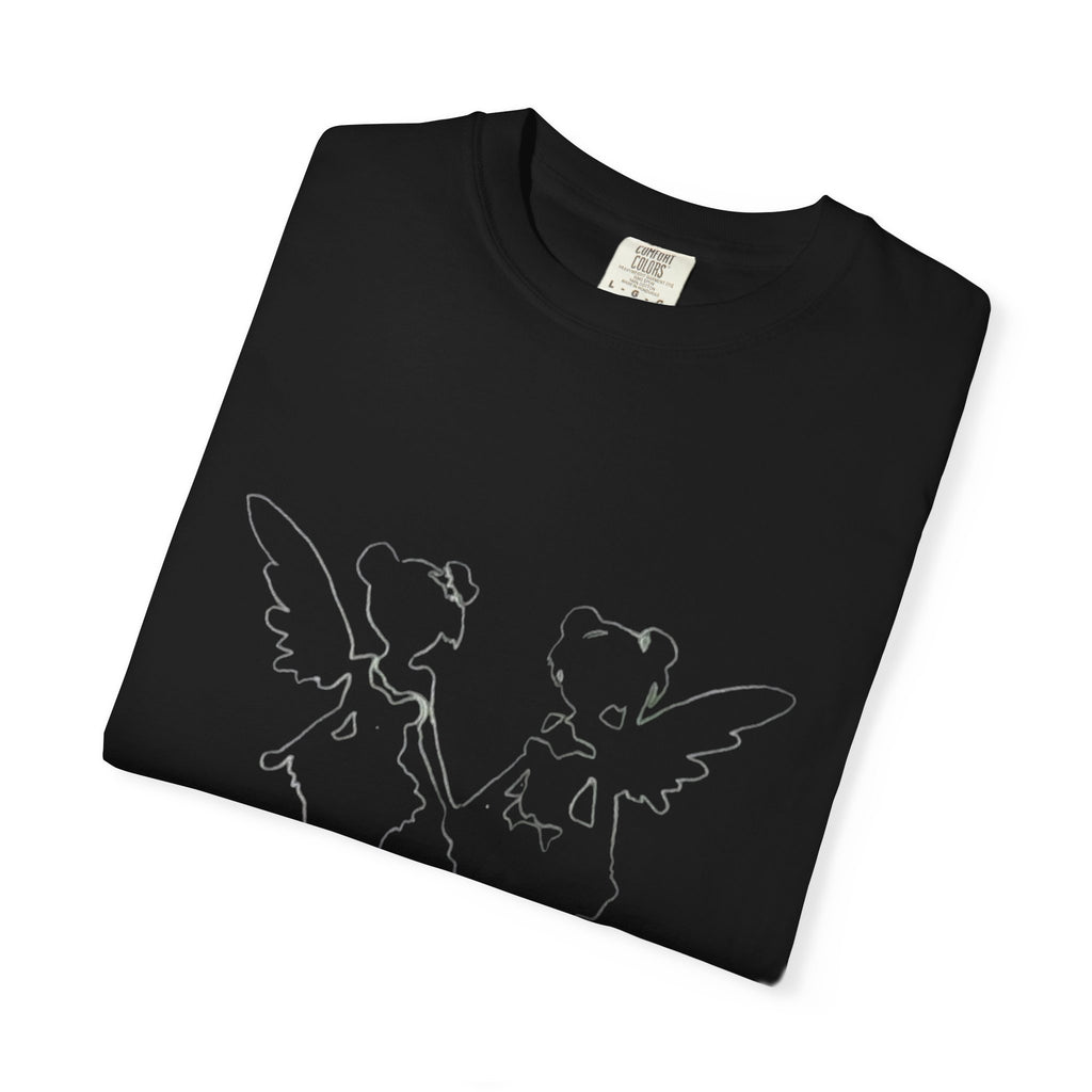 Scary Hours Twin Fairy Wings Graphic Tee