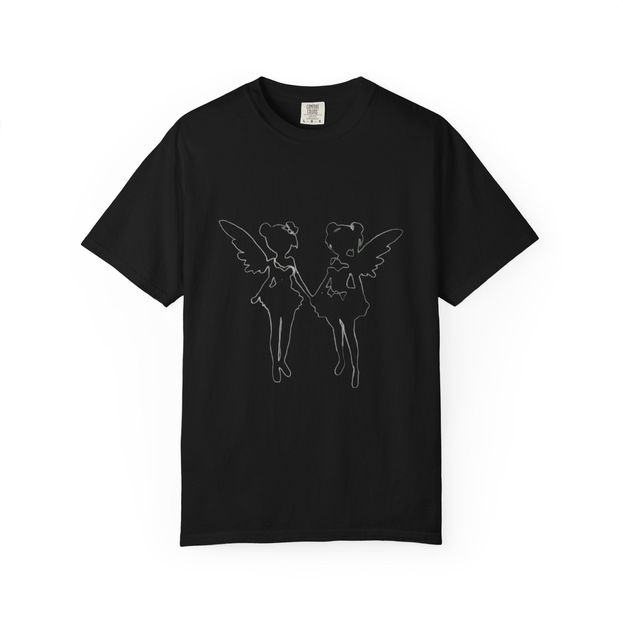Scary Hours Twin Fairy Wings Graphic Tee