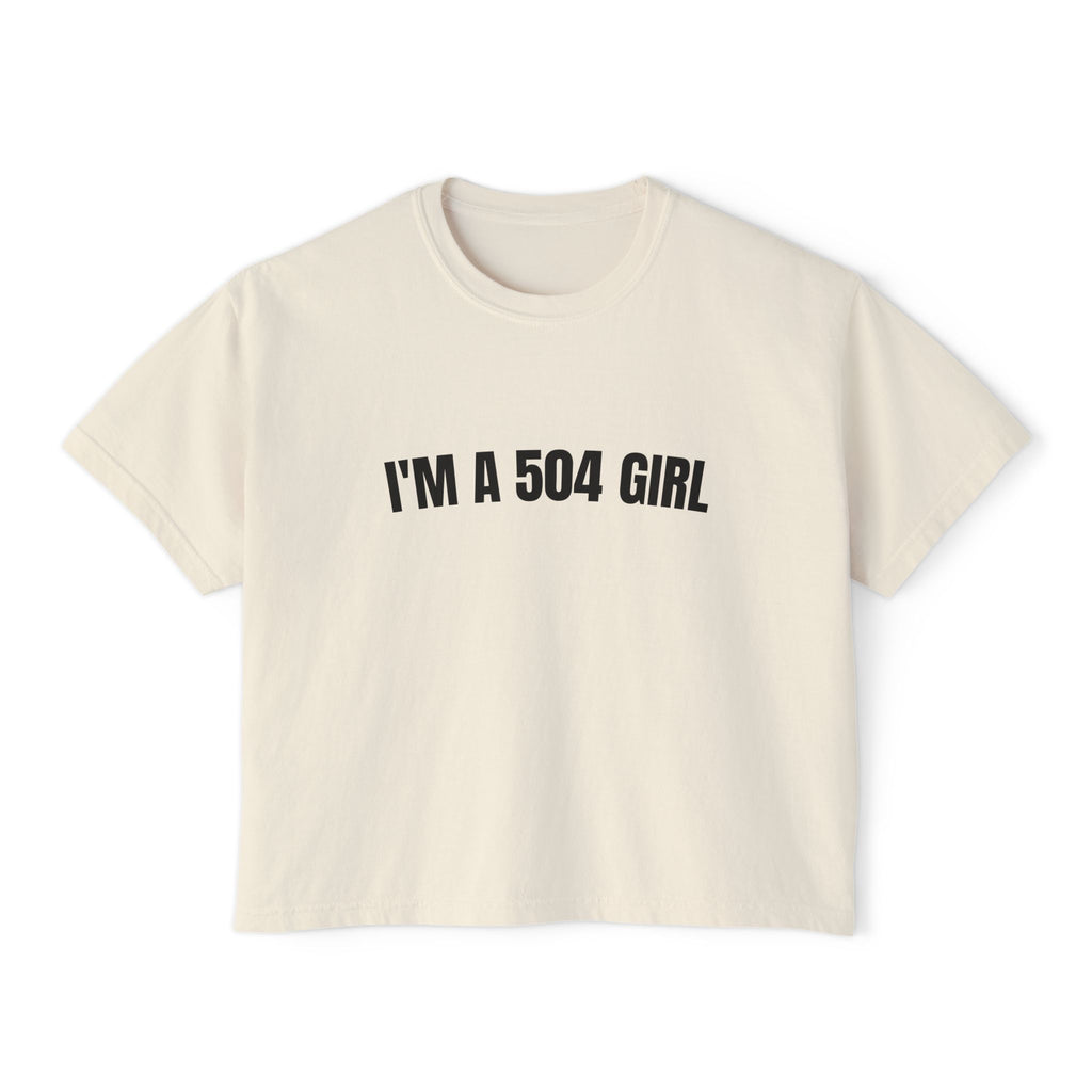 "I'm a 504 Girl" New Women's Cropped T‑Shirt
