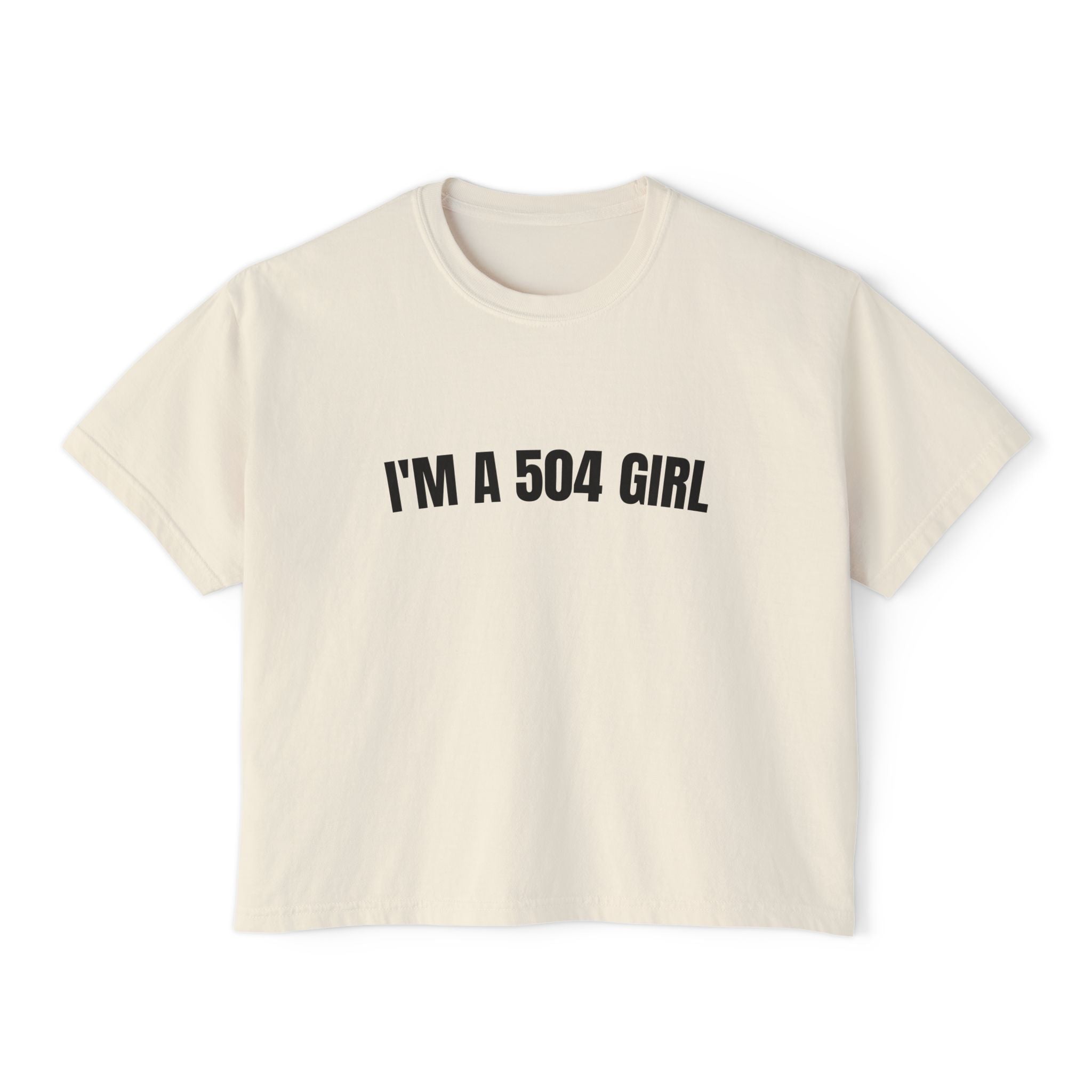 "I'm a 504 Girl" New Women's Cropped T‑Shirt