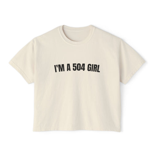 "I'm a 504 Girl" New Women's Cropped T‑Shirt