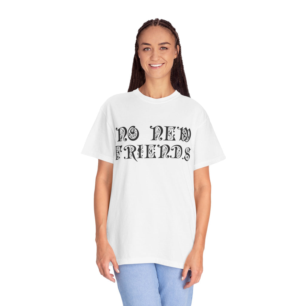 Drake No New Friends T-Shirt Lettering Graphic Tee