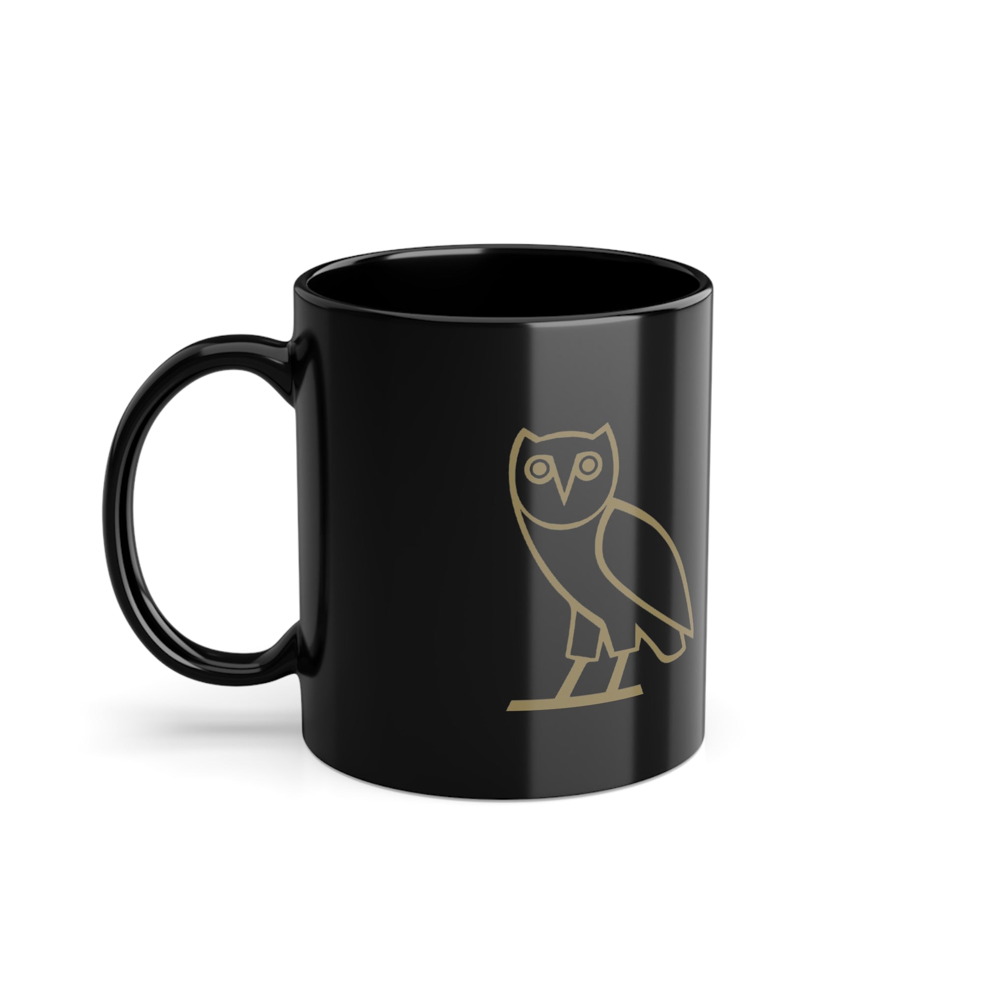 OVO Owl Black Coffee Mug 11oz