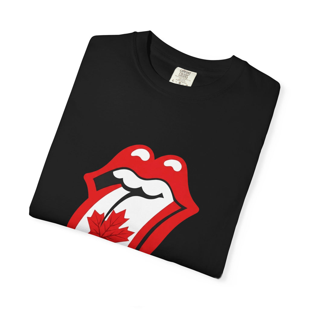 Canada Maple Tongue Rock-Inspired Canadian Flag Graphic Tee