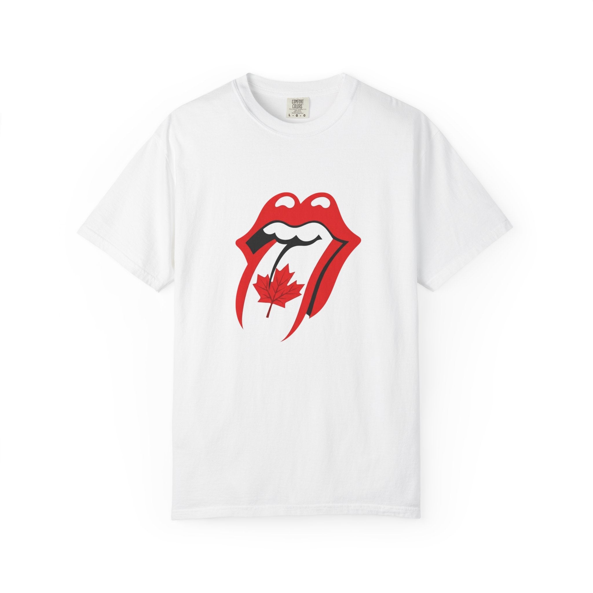 Canada Maple Tongue Rock-Inspired Canadian Flag Graphic Tee