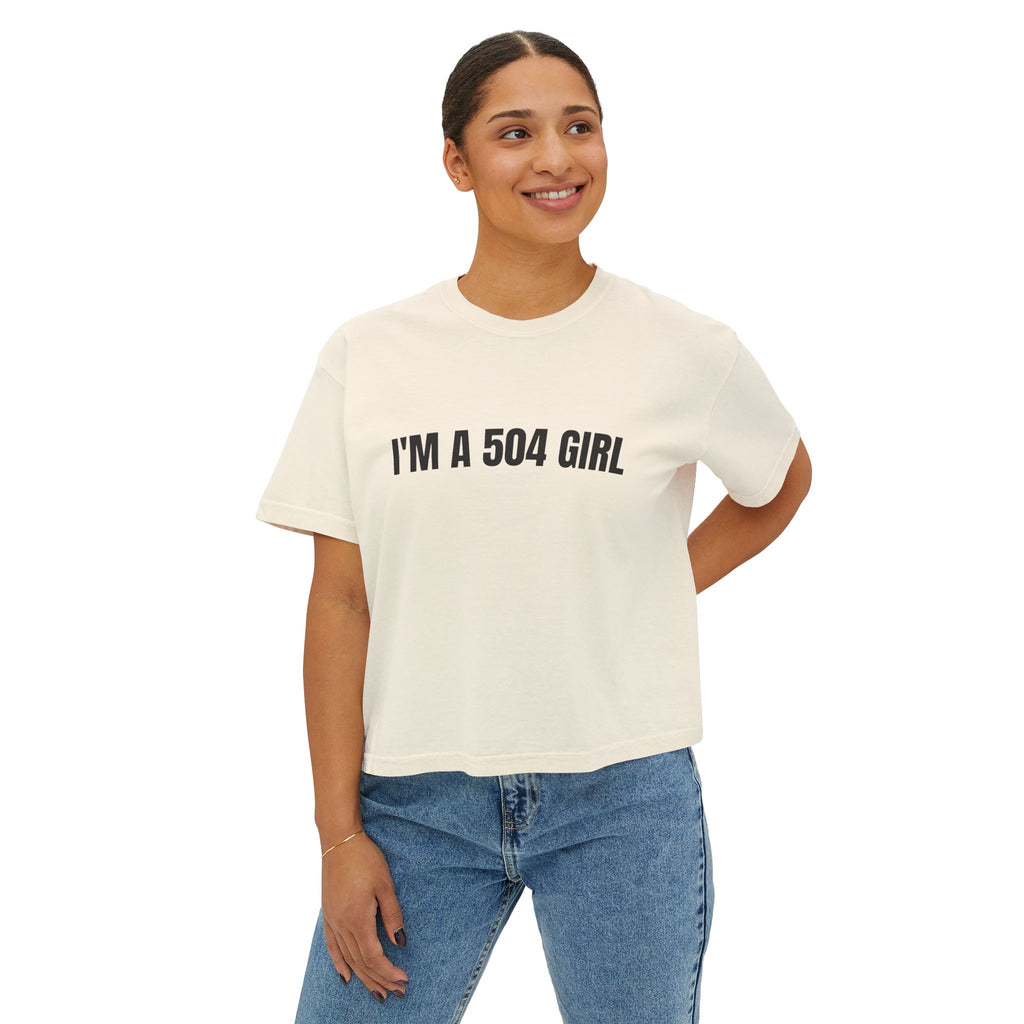 "I'm a 504 Girl" New Women's Cropped T‑Shirt