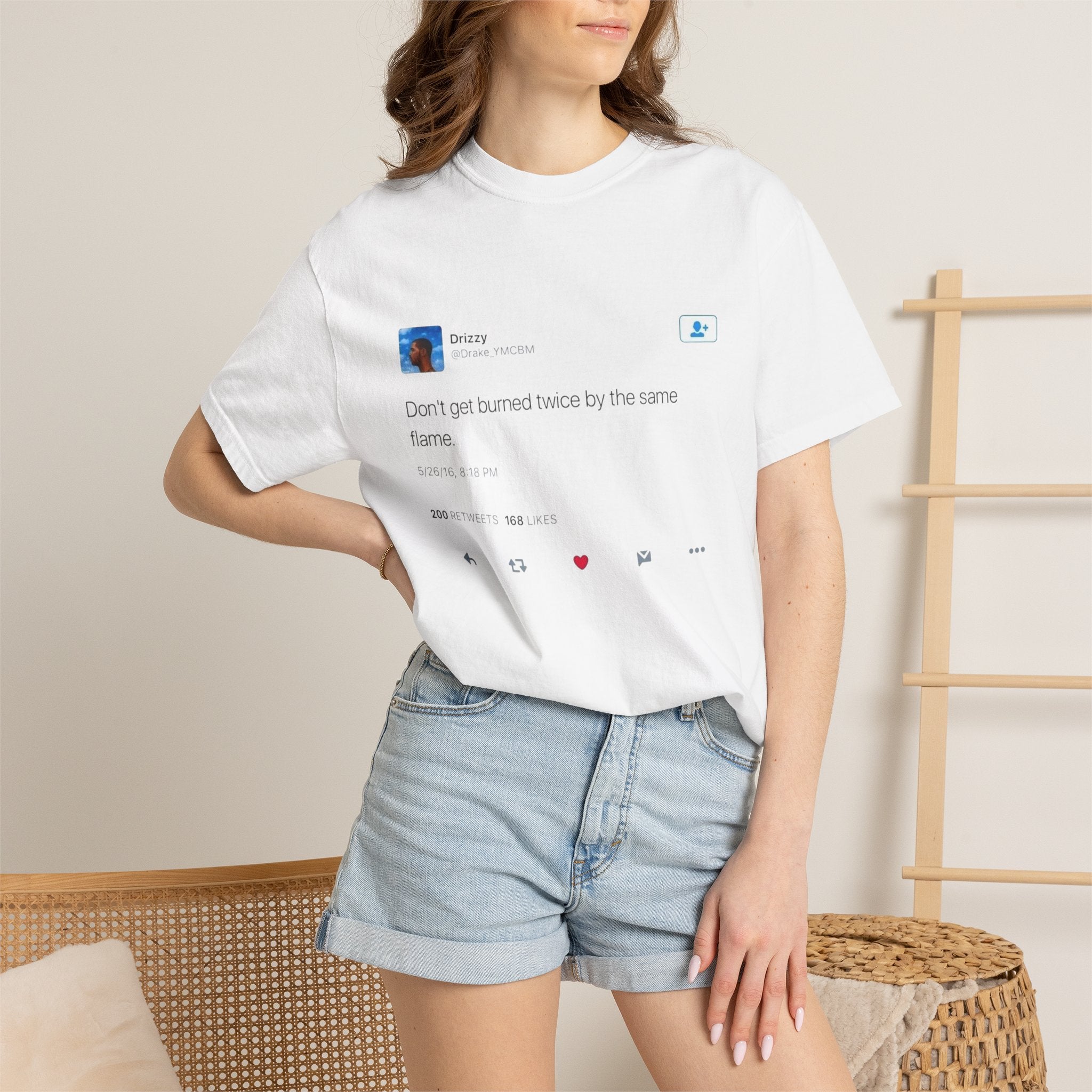 Tweet Screenshot T-Shirt “Don’t just stand there by the same flame” Social Media Graphic Tee