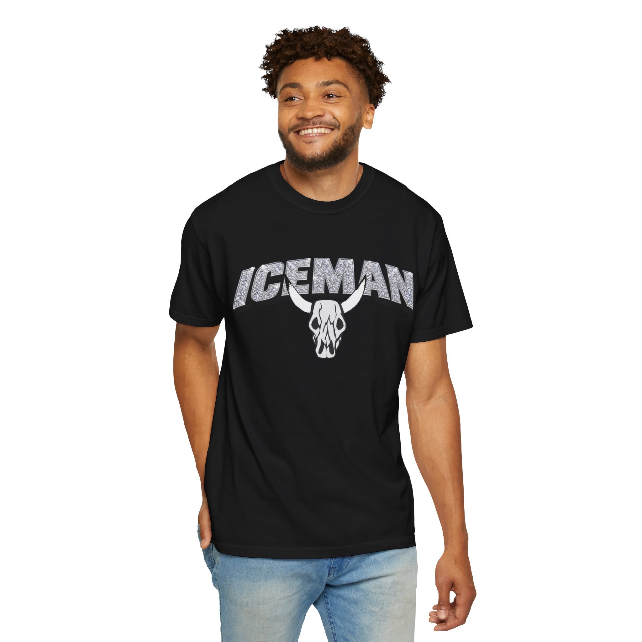Iceman Graphic Skull Logo Vintage Rock Tee