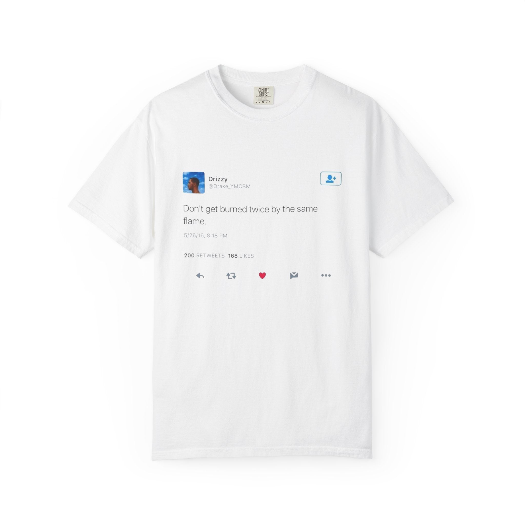 Tweet Screenshot T-Shirt “Don’t just stand there by the same flame” Social Media Graphic Tee
