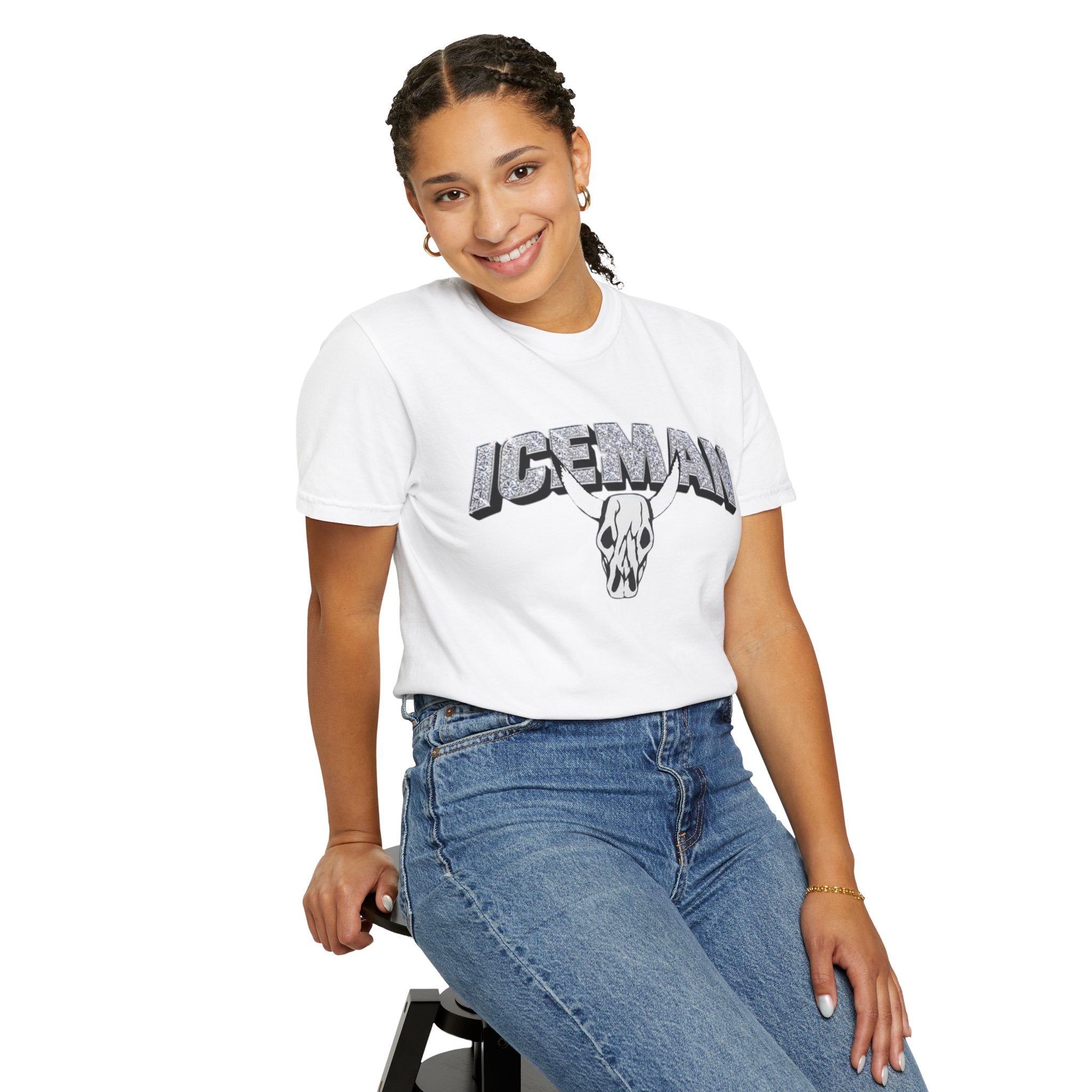 Iceman Graphic Skull Logo Vintage Rock Tee