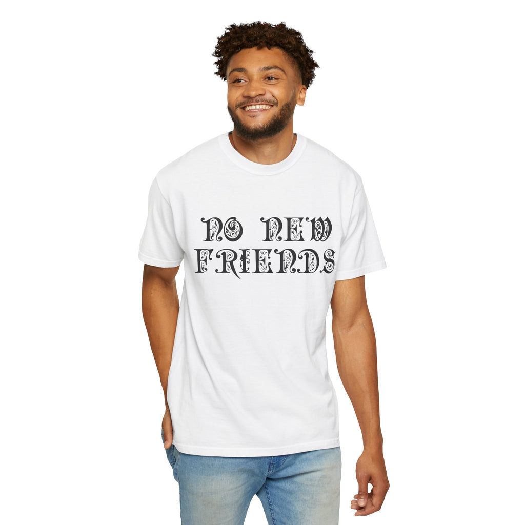 Drake No New Friends T-Shirt Lettering Graphic Tee