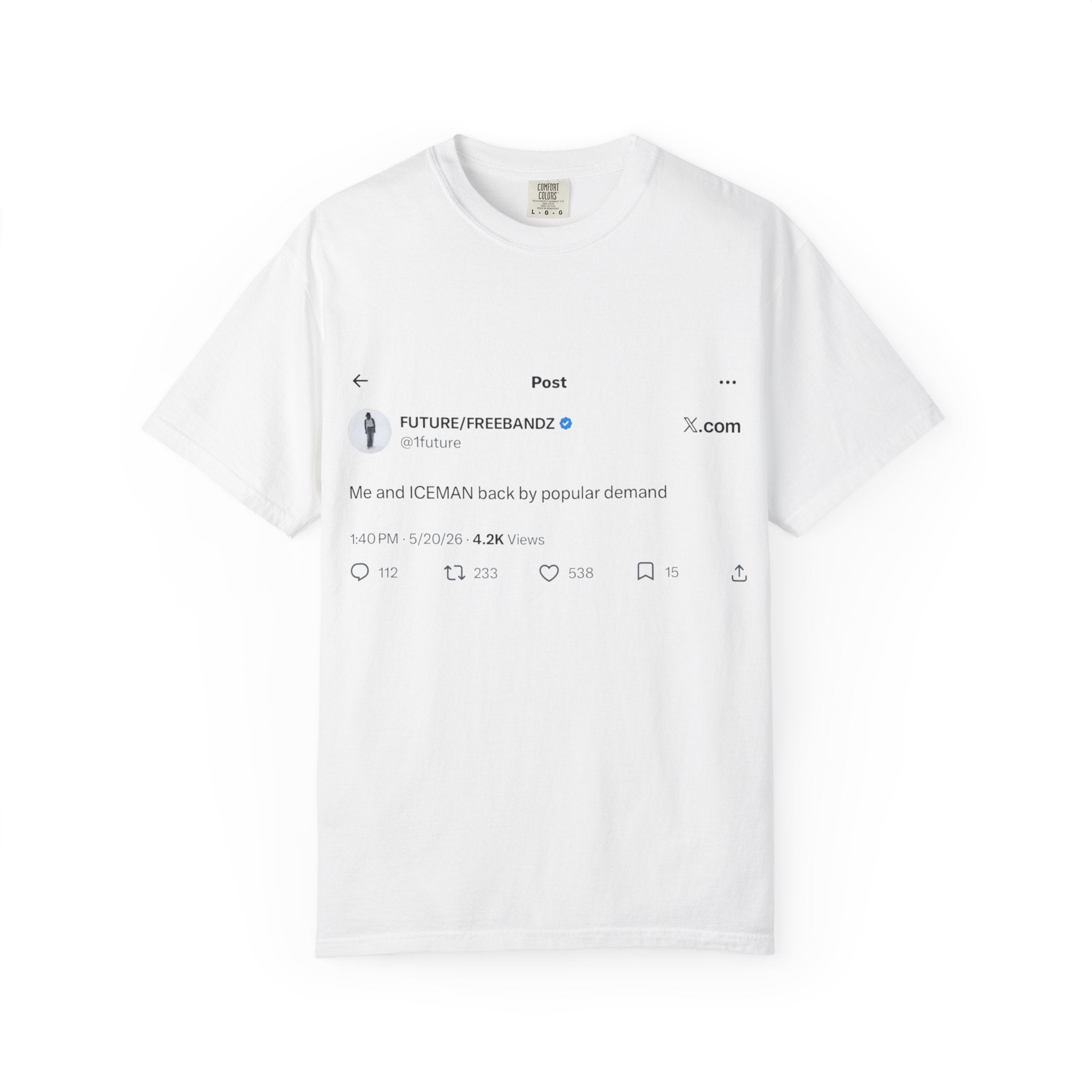Future ICEMAN Tweet Screenshot Graphic Tee