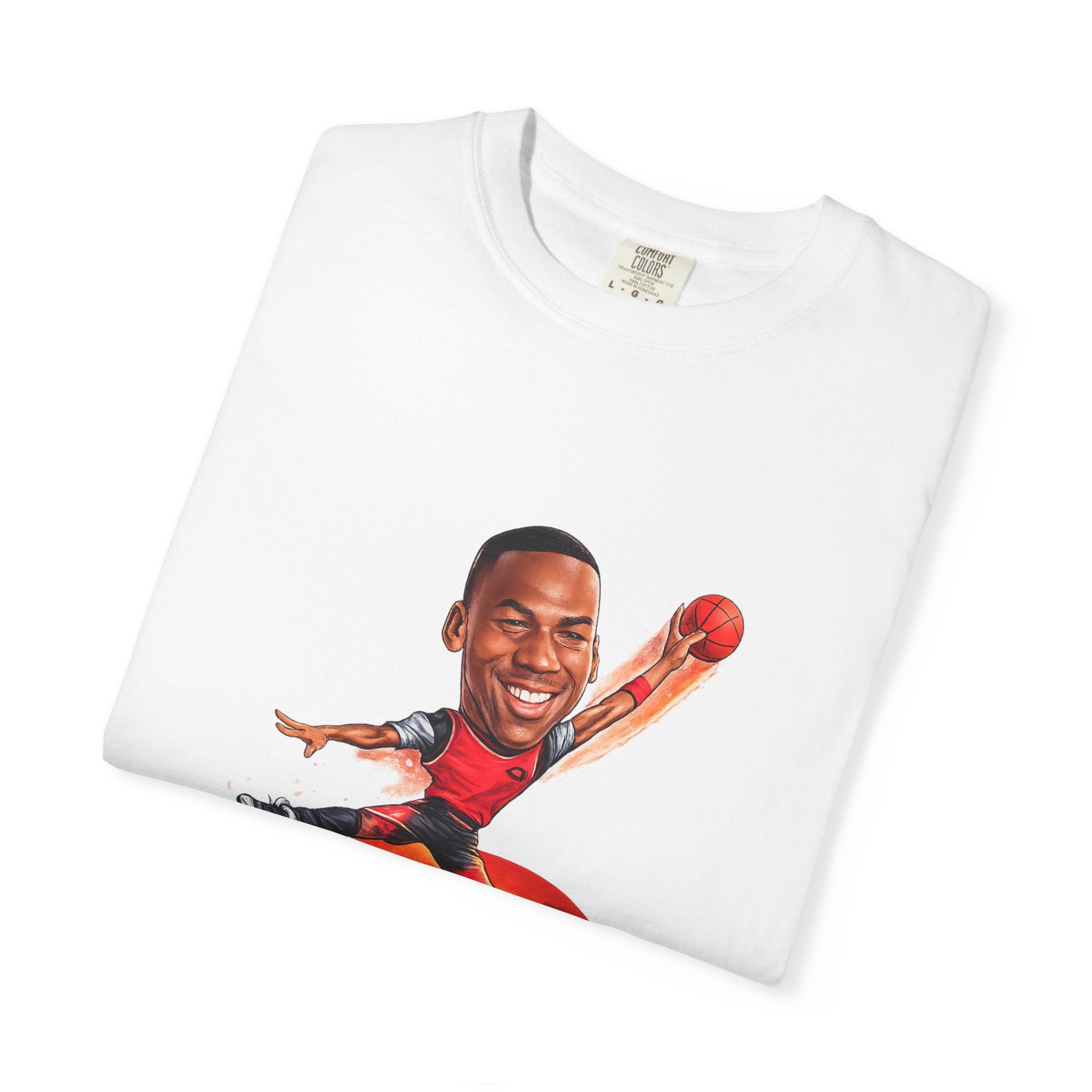 Basketball Legend Graphic "Michael Jordan" Retro Sunset Design Tee