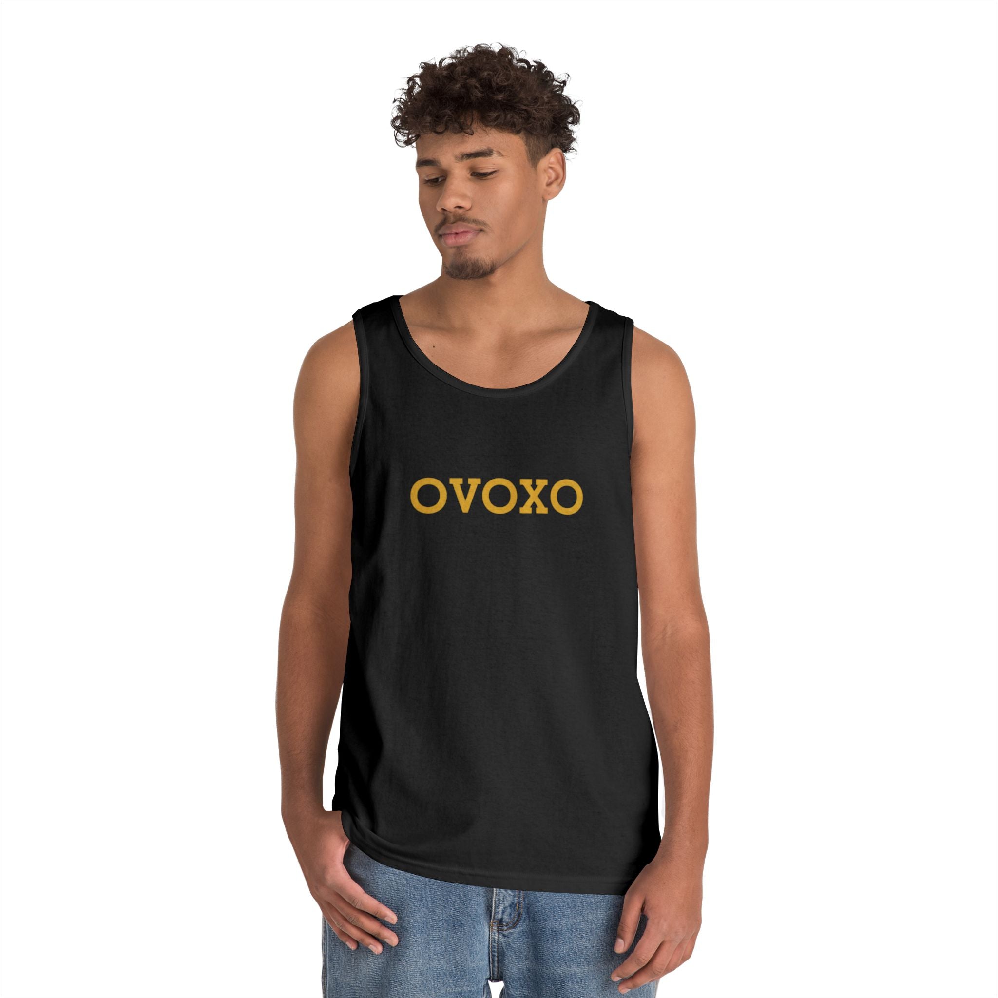 OVOXO Gold Logo Tank Top