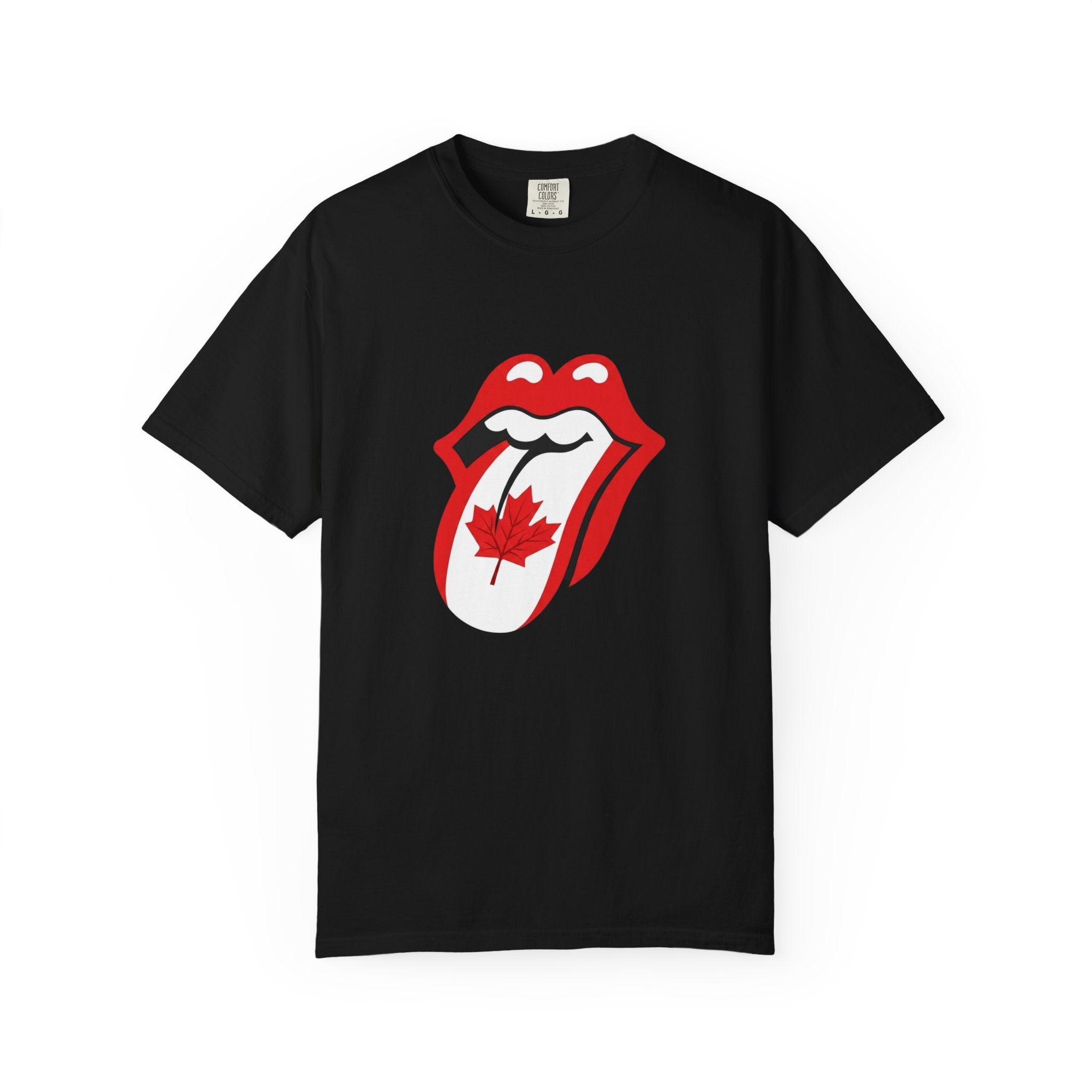 Canada Maple Tongue Rock-Inspired Canadian Flag Graphic Tee