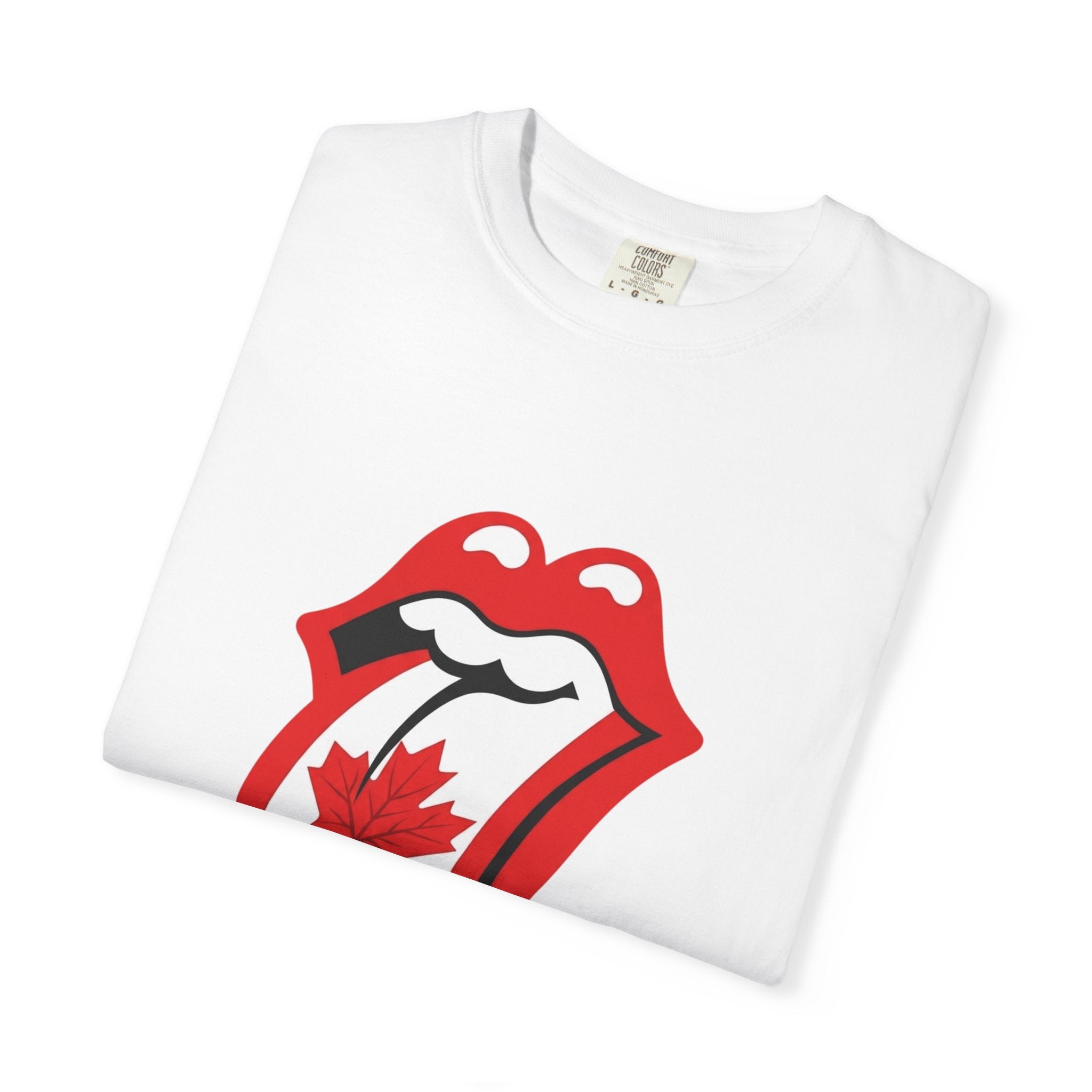 Canada Maple Tongue Rock-Inspired Canadian Flag Graphic Tee