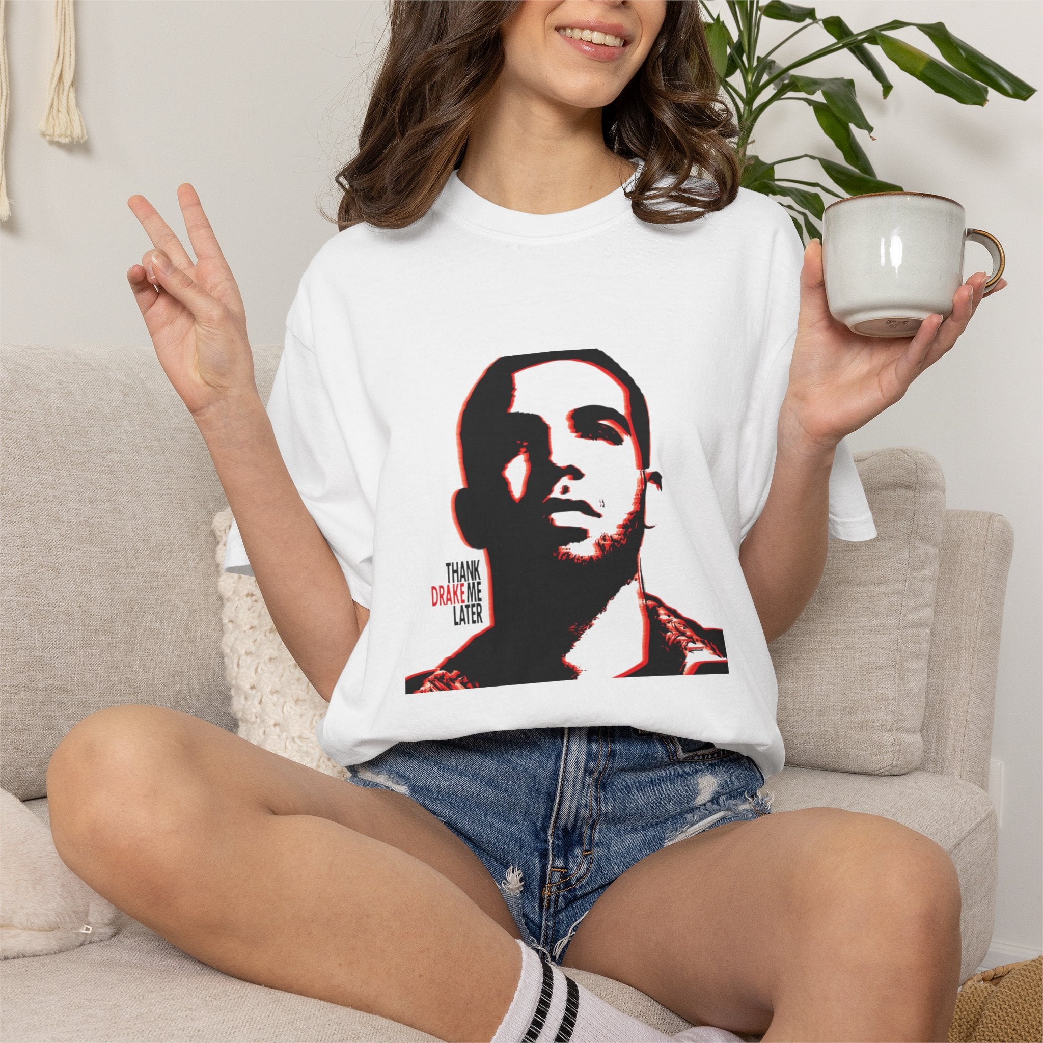 Drake Thank Me Later Album Portrait Graphic T-Shirt