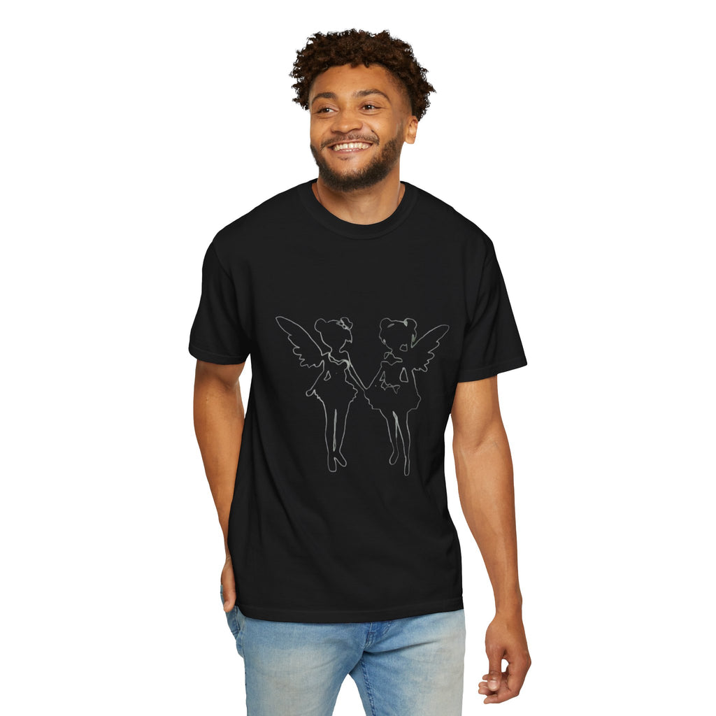 Scary Hours Twin Fairy Wings Graphic Tee