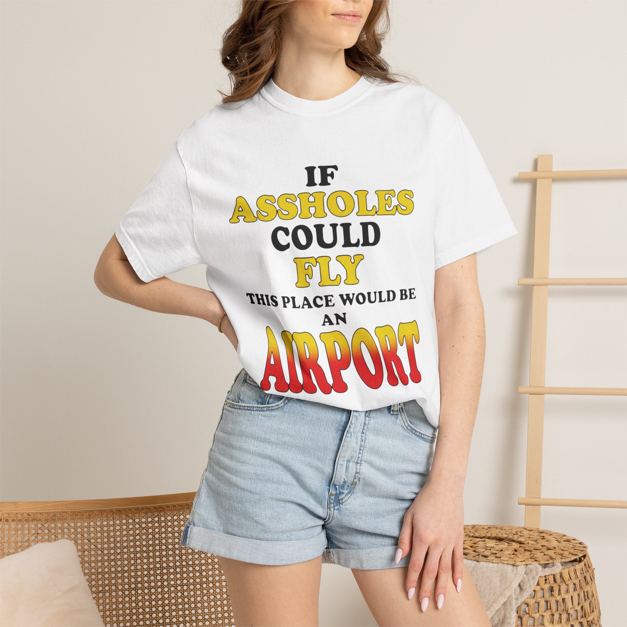 If Assholes Could Fly T-Shirt Funny Graphic Tee